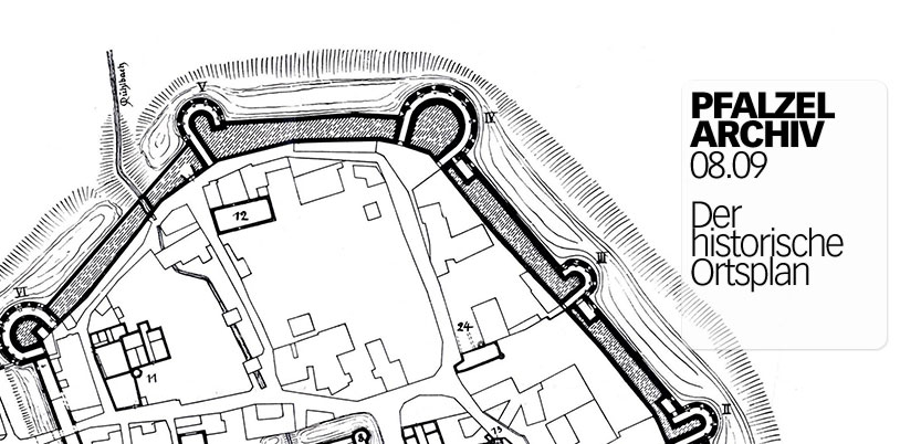 Teil des historischen Stadtplans von Trier-Pfalzel